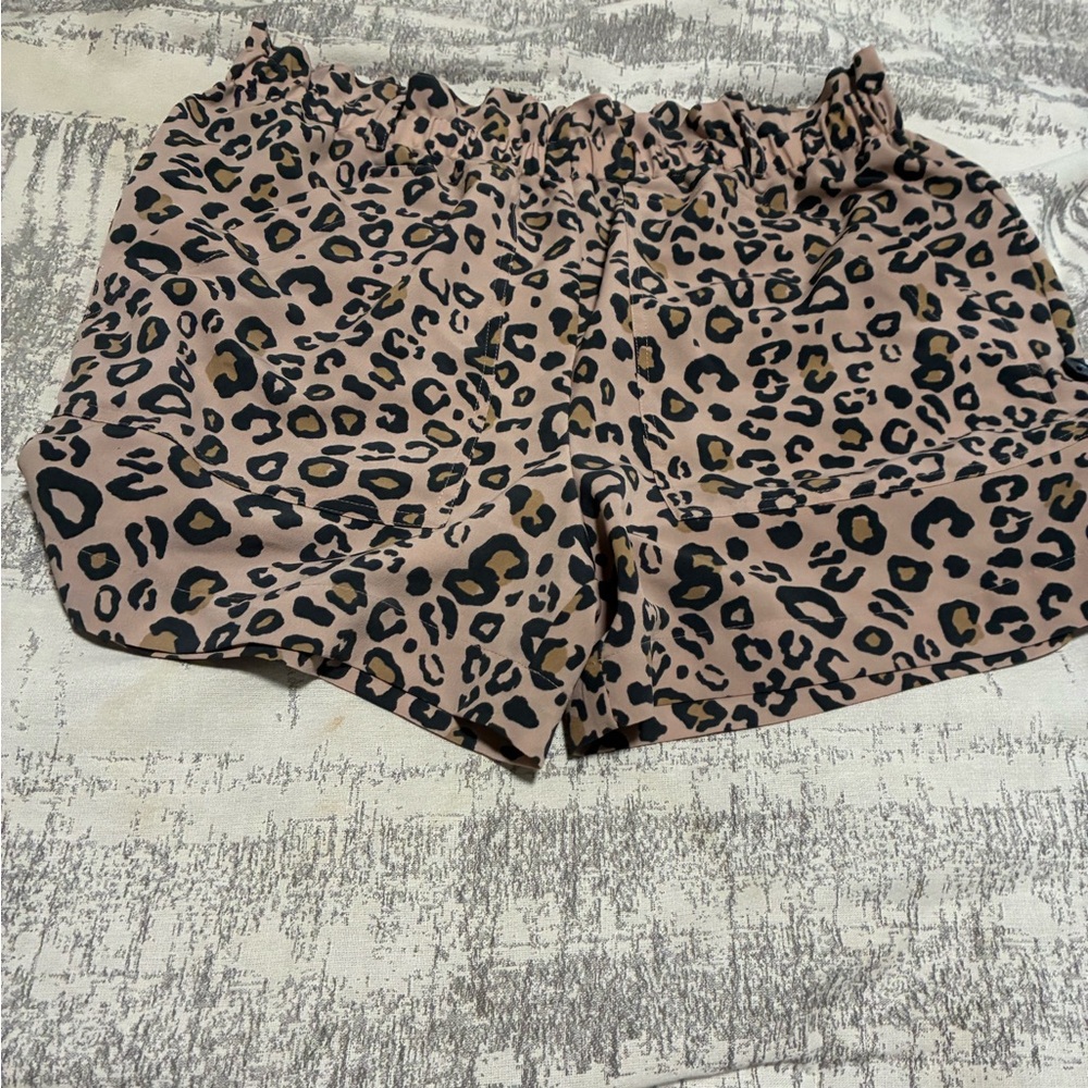 Sanctuary High Waist Leopard Print Shorts